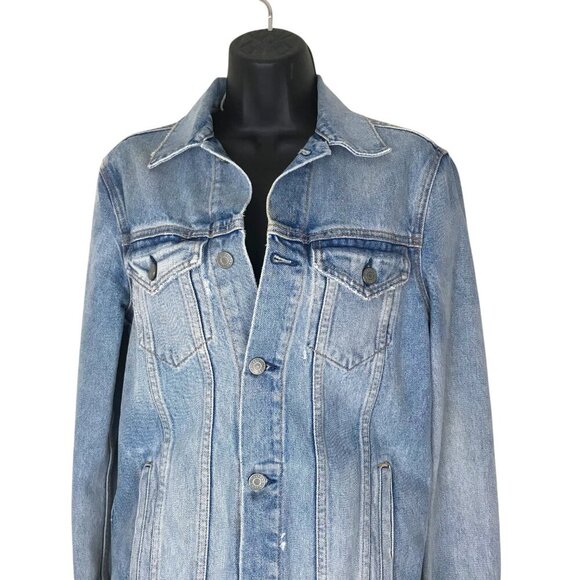 Revolve GRLFND  Daria Oversized Jean Jacket Colour Tumbleweed  Size XS - Picture 3 of 7